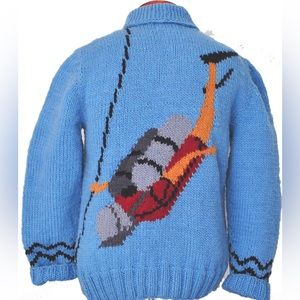 Mary Maxim Skin Diver Wool Sweater